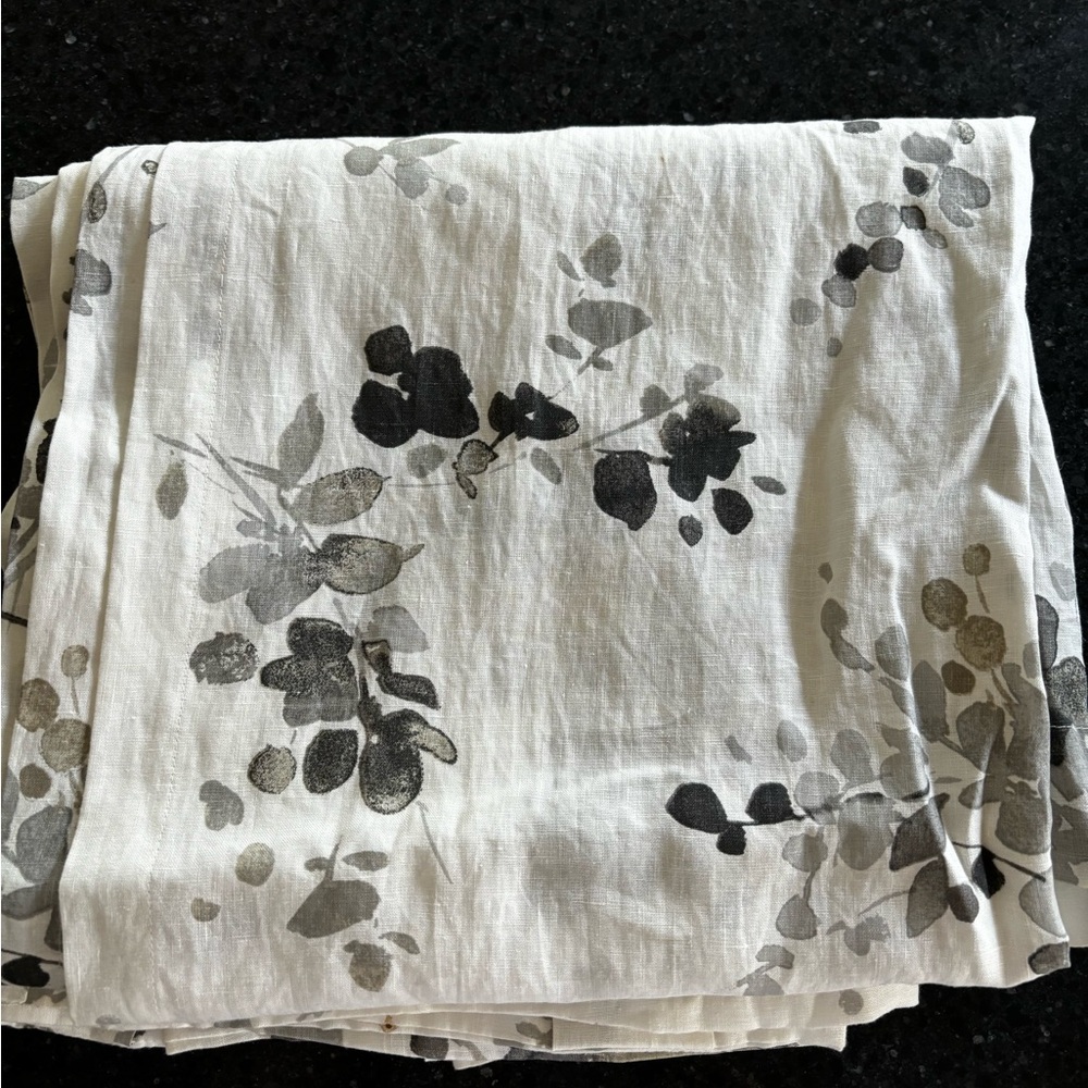 West Elm linen curtains 48” x 96” 4 panels